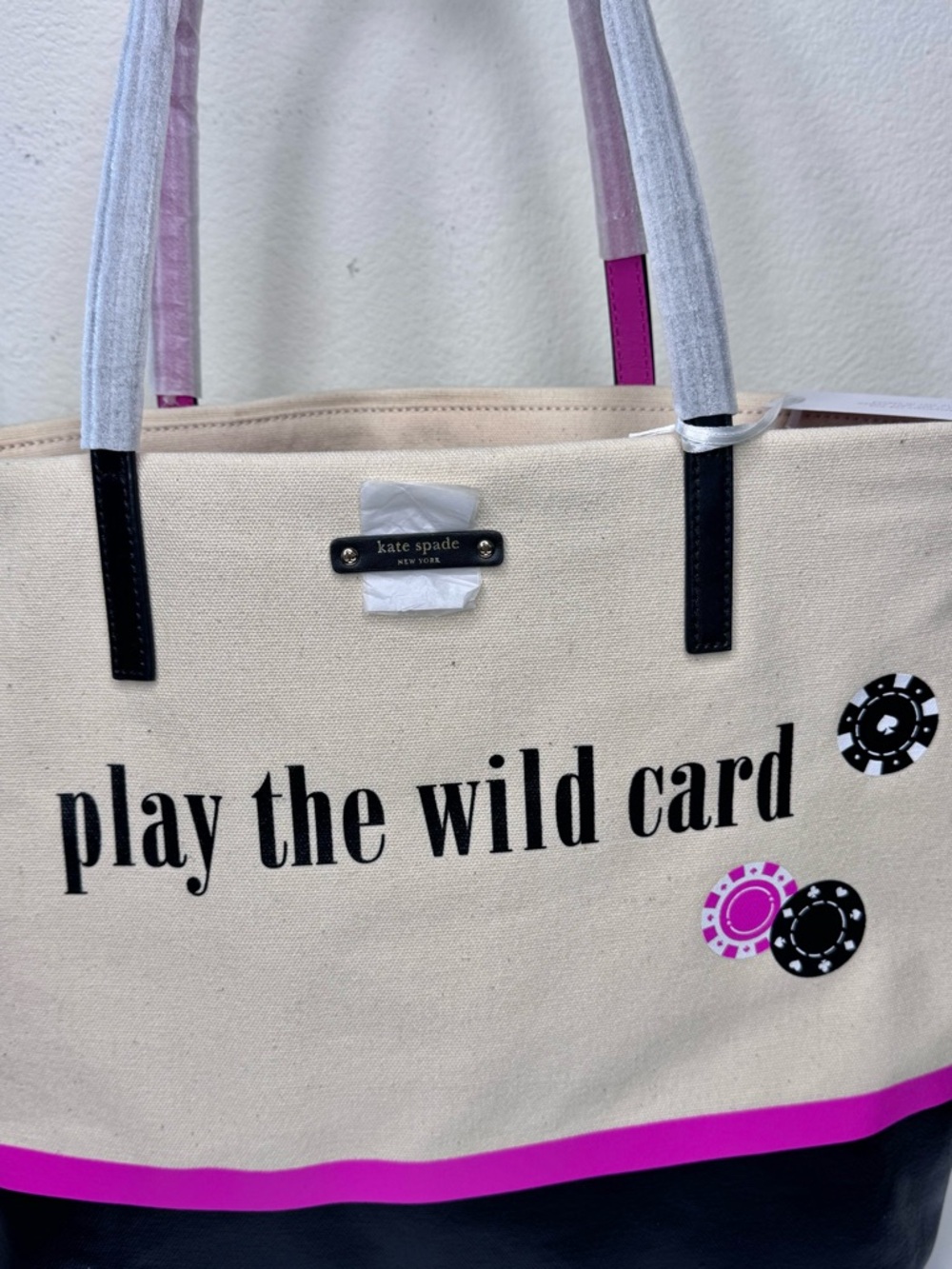 Kate Spade Play The Wild Card Vegas Bon Shopper Tote - Picture 15 of 15